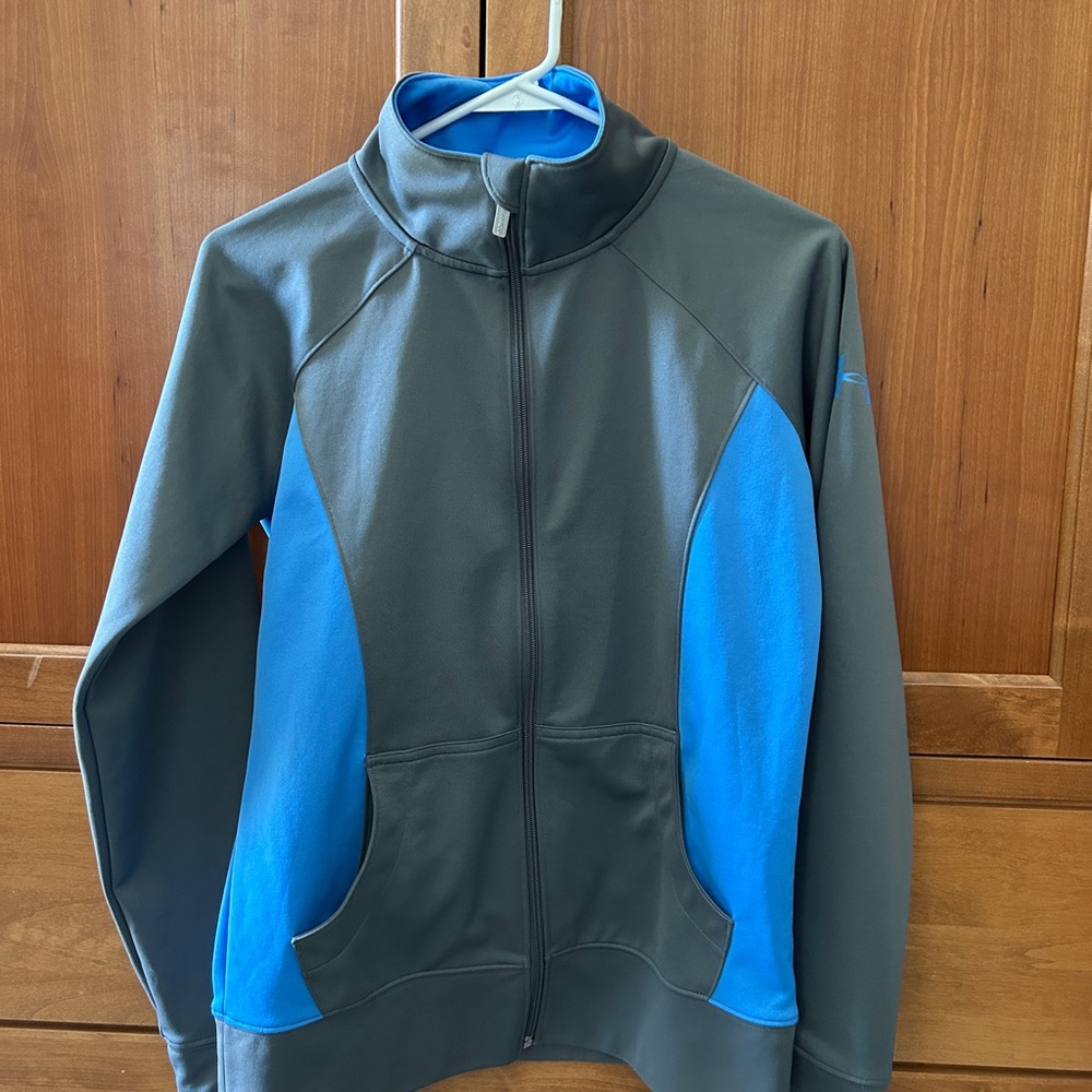 Under Armour Blue and Gray Ski Jacket with Athletic Fit